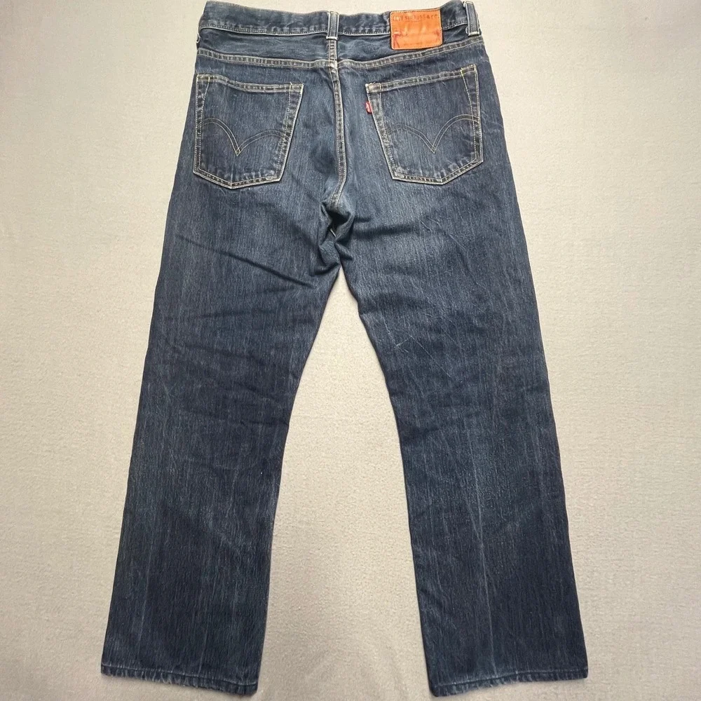 VTG Levi's Homage Jeans men 33x32(33x30 clean Dark wash button fly‎ straight Y2K